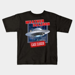 Weather Balloon UFO Case Closed Kids T-Shirt